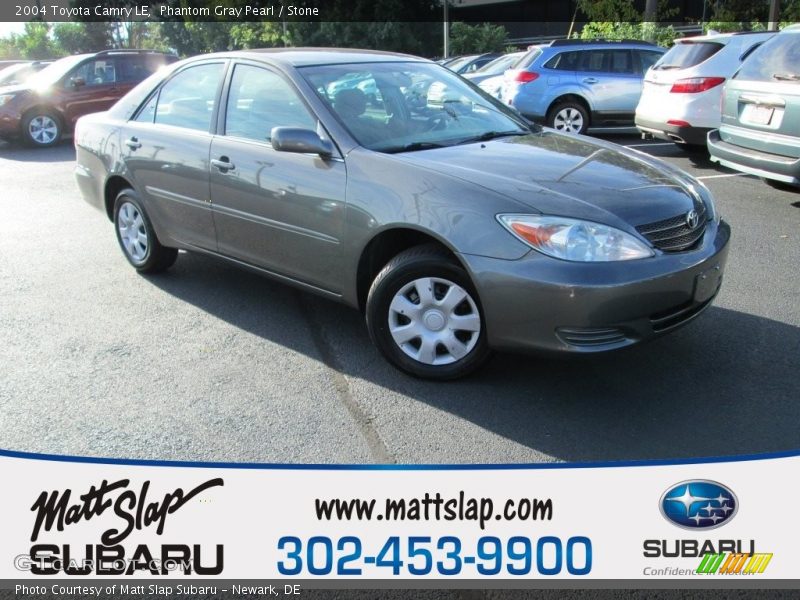 Phantom Gray Pearl / Stone 2004 Toyota Camry LE