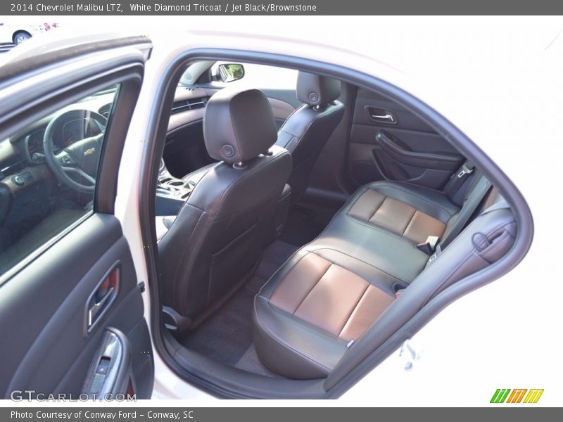 White Diamond Tricoat / Jet Black/Brownstone 2014 Chevrolet Malibu LTZ