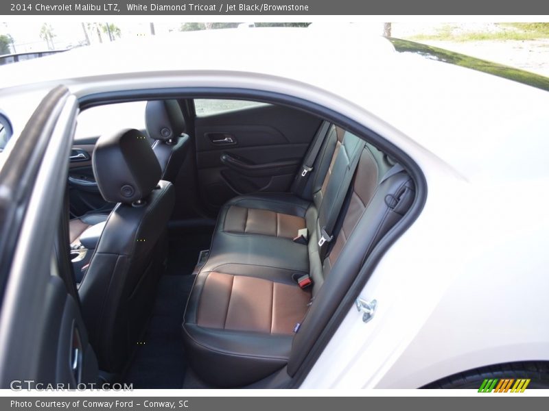 White Diamond Tricoat / Jet Black/Brownstone 2014 Chevrolet Malibu LTZ