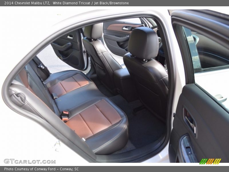 White Diamond Tricoat / Jet Black/Brownstone 2014 Chevrolet Malibu LTZ