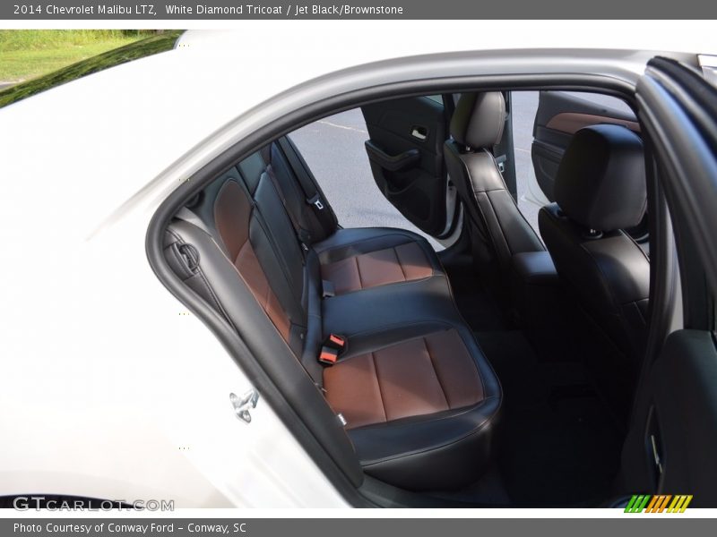 White Diamond Tricoat / Jet Black/Brownstone 2014 Chevrolet Malibu LTZ