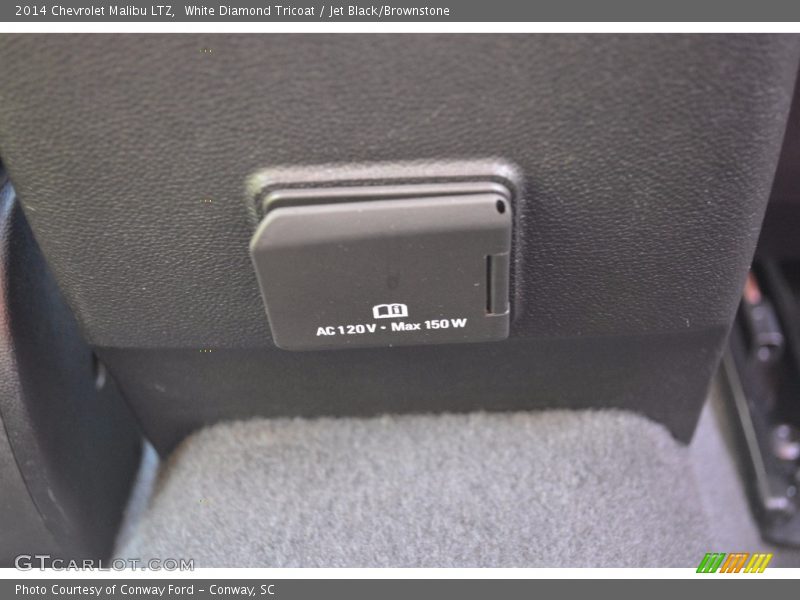 White Diamond Tricoat / Jet Black/Brownstone 2014 Chevrolet Malibu LTZ