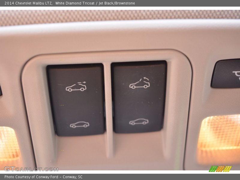 White Diamond Tricoat / Jet Black/Brownstone 2014 Chevrolet Malibu LTZ