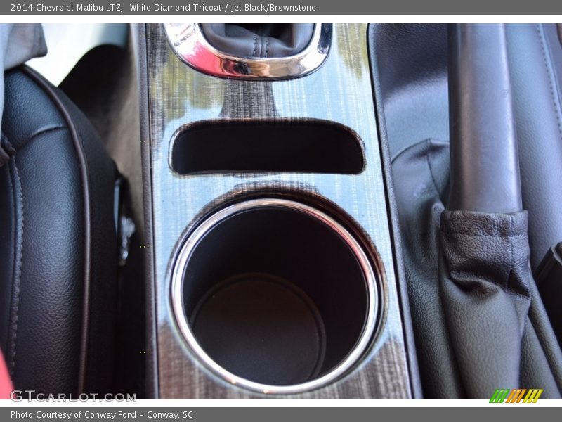 White Diamond Tricoat / Jet Black/Brownstone 2014 Chevrolet Malibu LTZ