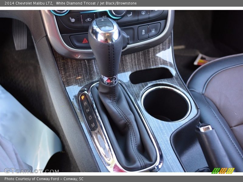 White Diamond Tricoat / Jet Black/Brownstone 2014 Chevrolet Malibu LTZ