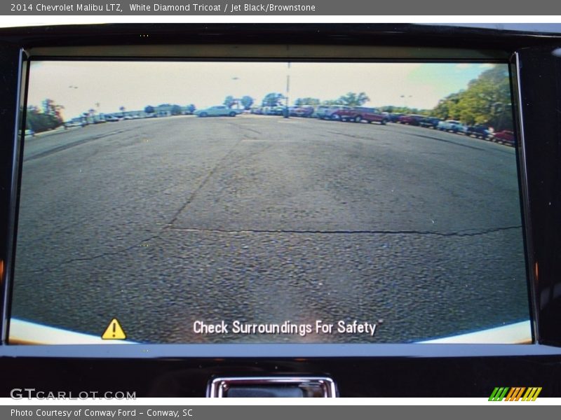 White Diamond Tricoat / Jet Black/Brownstone 2014 Chevrolet Malibu LTZ