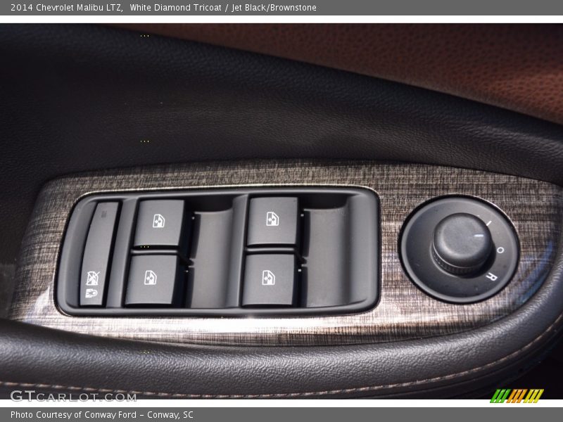 White Diamond Tricoat / Jet Black/Brownstone 2014 Chevrolet Malibu LTZ