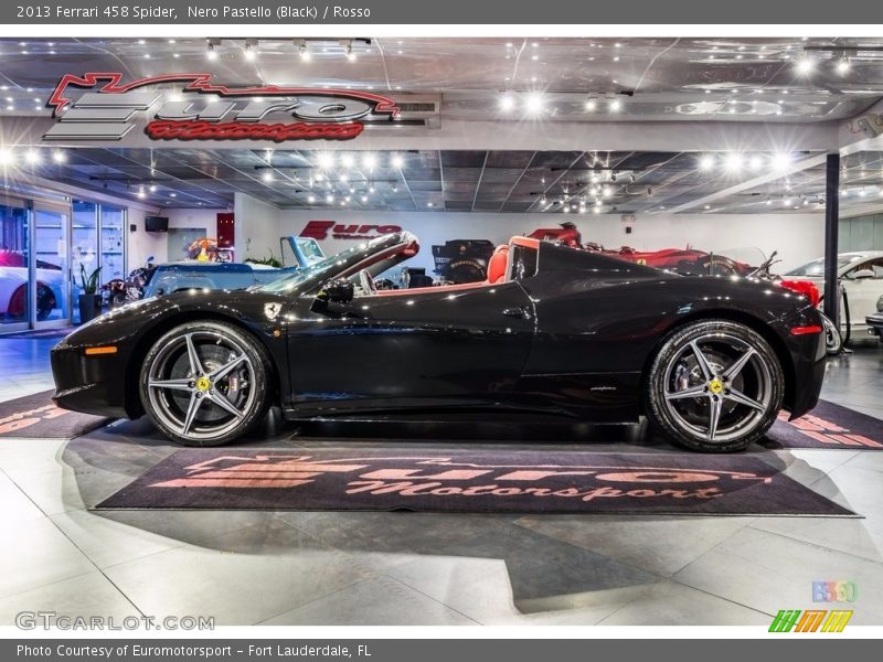 Nero Pastello (Black) / Rosso 2013 Ferrari 458 Spider