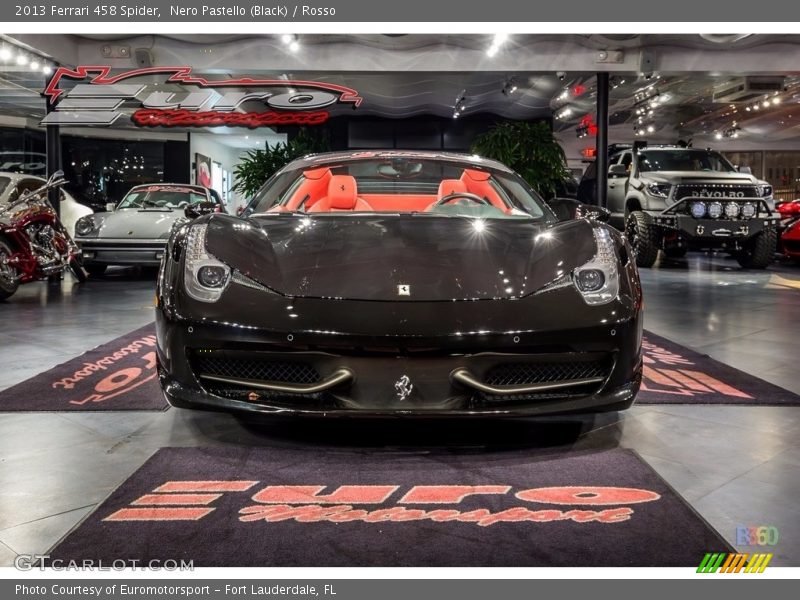 Nero Pastello (Black) / Rosso 2013 Ferrari 458 Spider