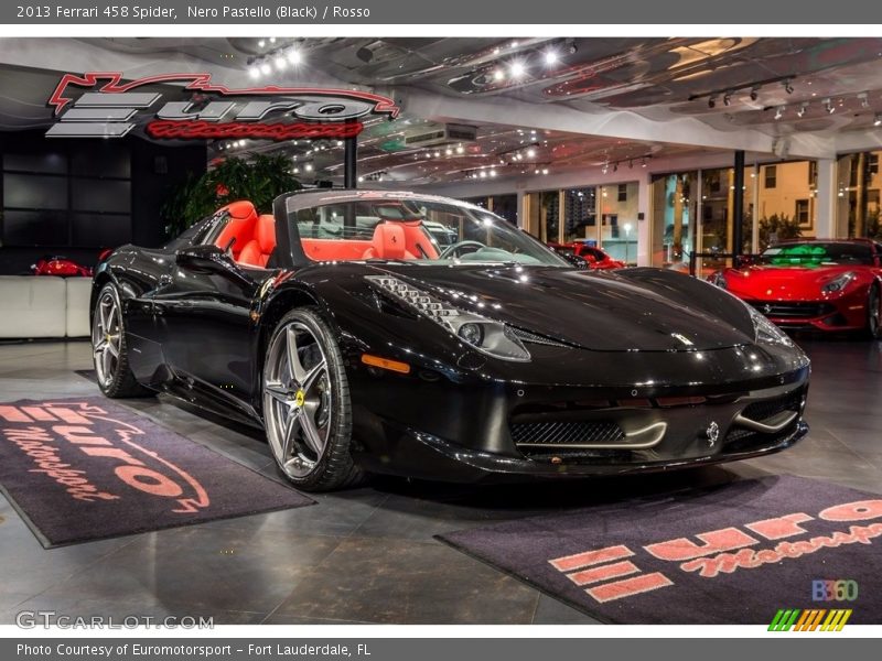 Nero Pastello (Black) / Rosso 2013 Ferrari 458 Spider