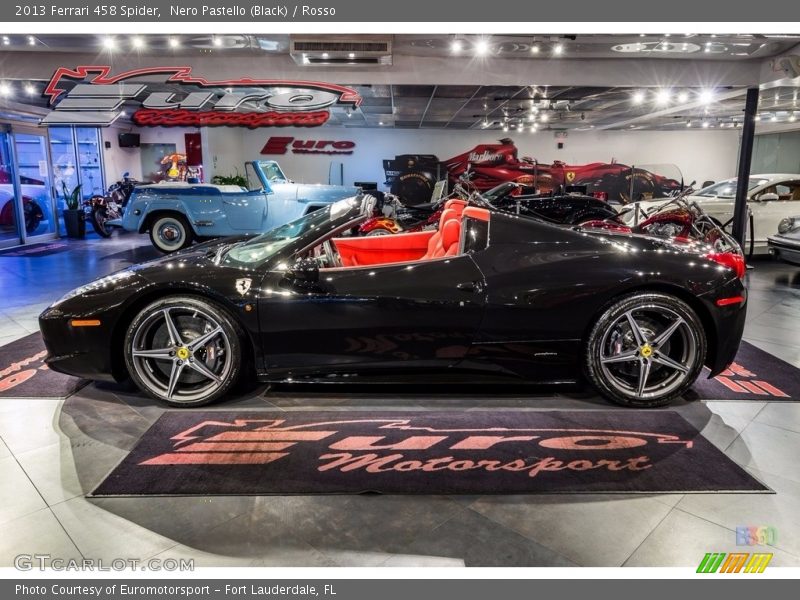 Nero Pastello (Black) / Rosso 2013 Ferrari 458 Spider