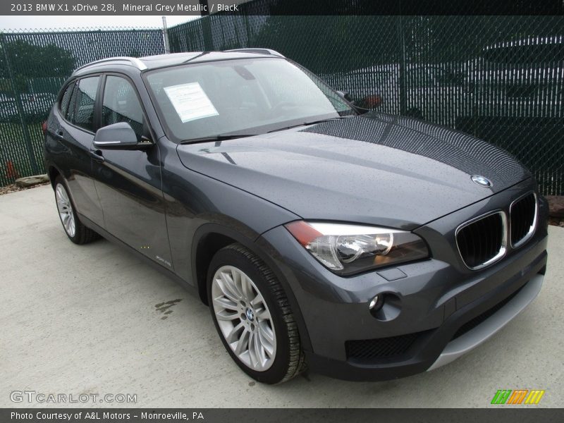 Mineral Grey Metallic / Black 2013 BMW X1 xDrive 28i