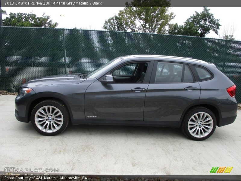 Mineral Grey Metallic / Black 2013 BMW X1 xDrive 28i