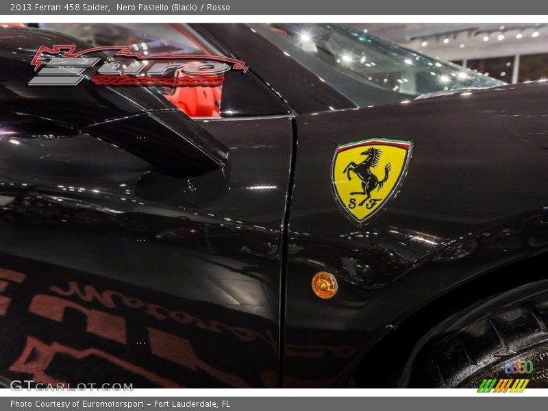 Nero Pastello (Black) / Rosso 2013 Ferrari 458 Spider