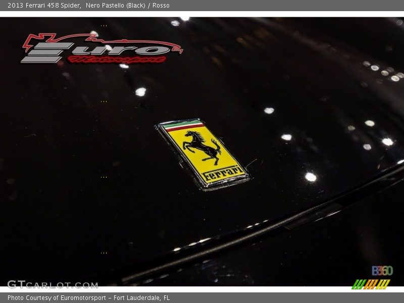 Nero Pastello (Black) / Rosso 2013 Ferrari 458 Spider