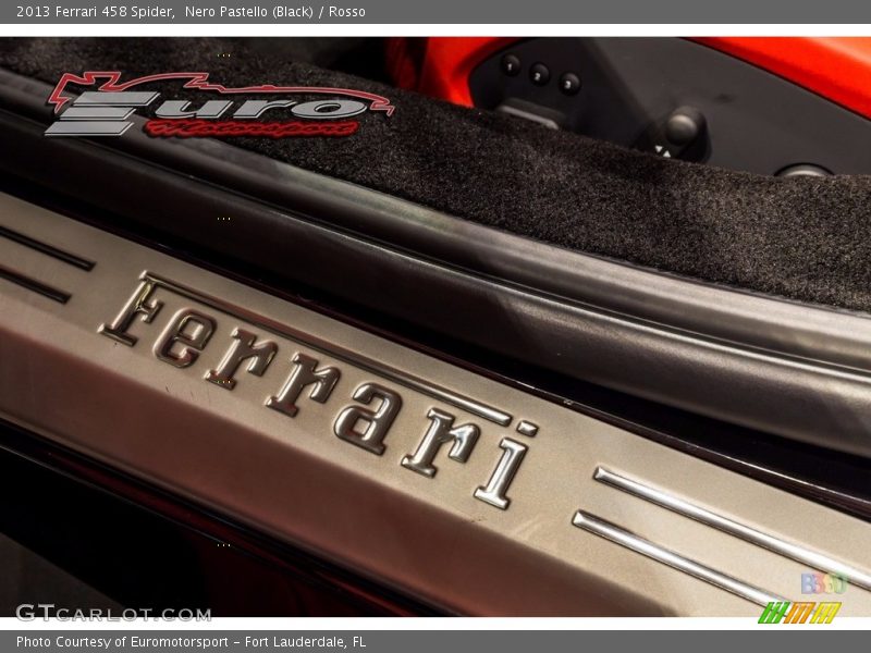 Nero Pastello (Black) / Rosso 2013 Ferrari 458 Spider