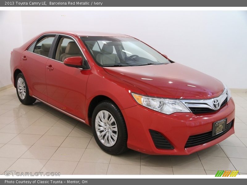 Barcelona Red Metallic / Ivory 2013 Toyota Camry LE