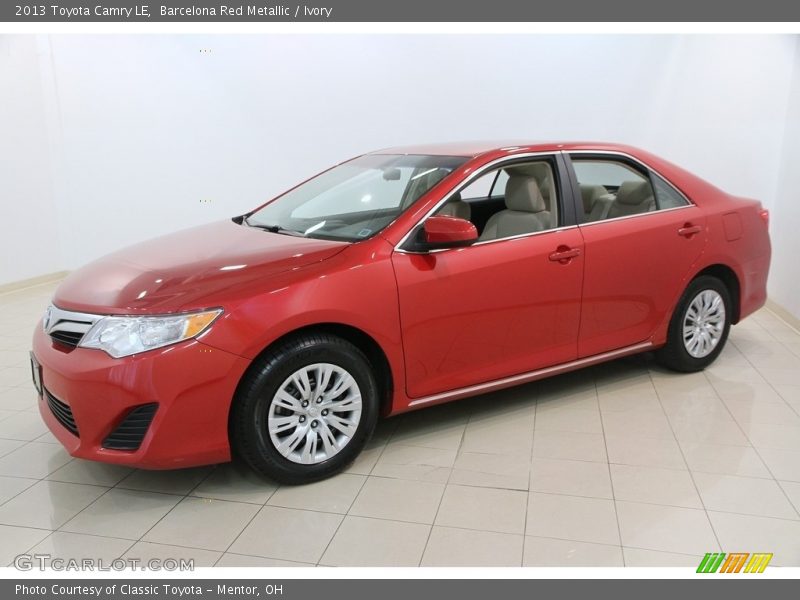 Barcelona Red Metallic / Ivory 2013 Toyota Camry LE