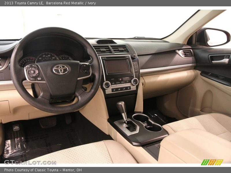Barcelona Red Metallic / Ivory 2013 Toyota Camry LE