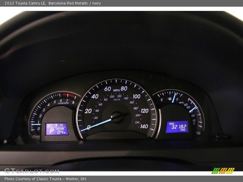 Barcelona Red Metallic / Ivory 2013 Toyota Camry LE