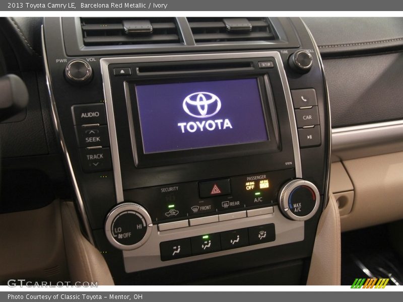 Barcelona Red Metallic / Ivory 2013 Toyota Camry LE