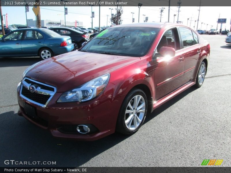 Venetian Red Pearl / Off Black Leather 2013 Subaru Legacy 2.5i Limited