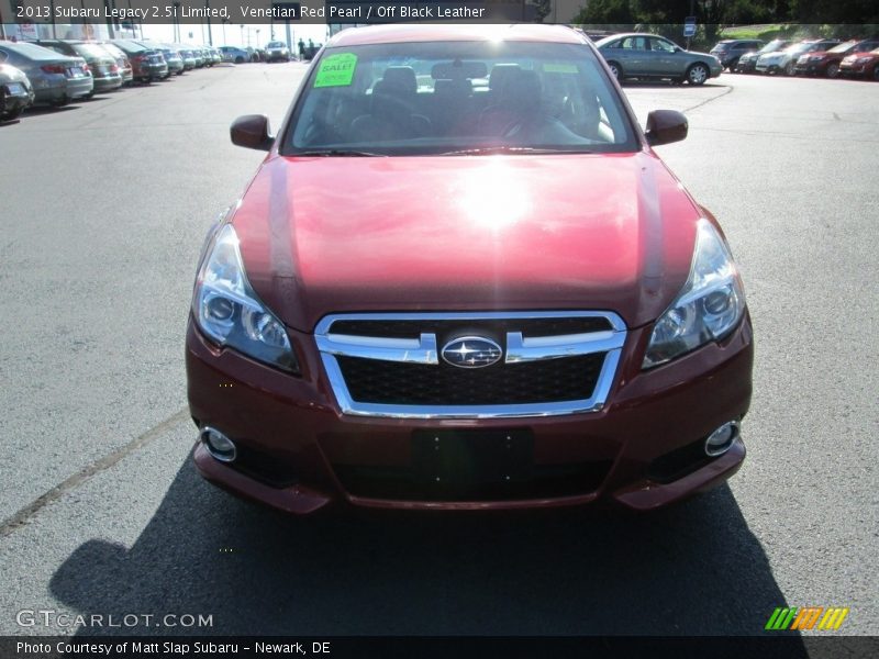 Venetian Red Pearl / Off Black Leather 2013 Subaru Legacy 2.5i Limited