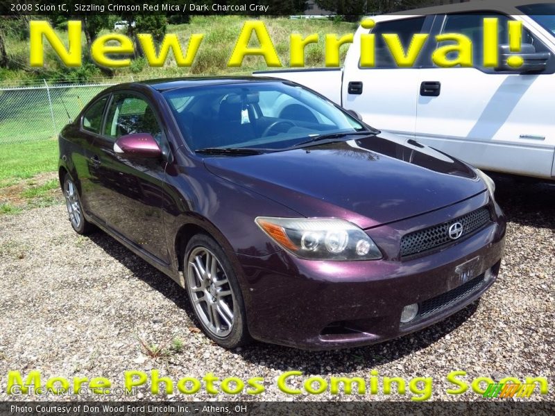 Sizzling Crimson Red Mica / Dark Charcoal Gray 2008 Scion tC