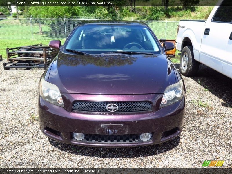 Sizzling Crimson Red Mica / Dark Charcoal Gray 2008 Scion tC