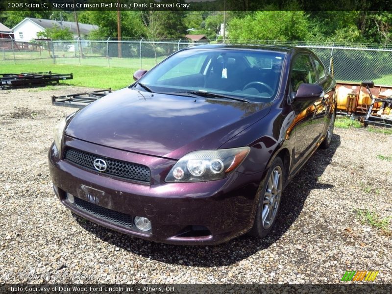 Sizzling Crimson Red Mica / Dark Charcoal Gray 2008 Scion tC