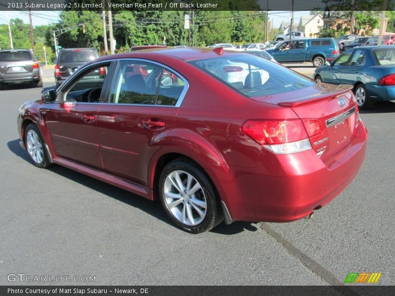 Venetian Red Pearl / Off Black Leather 2013 Subaru Legacy 2.5i Limited
