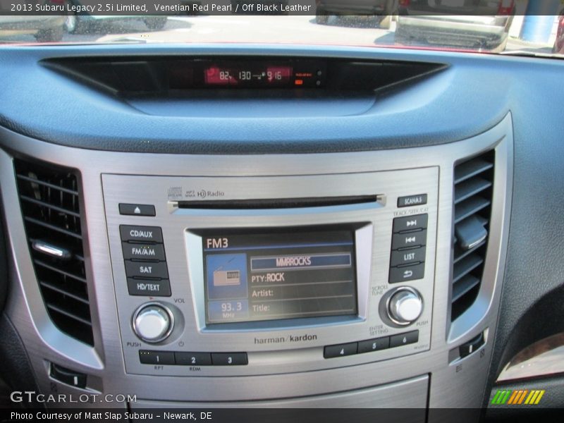 Venetian Red Pearl / Off Black Leather 2013 Subaru Legacy 2.5i Limited