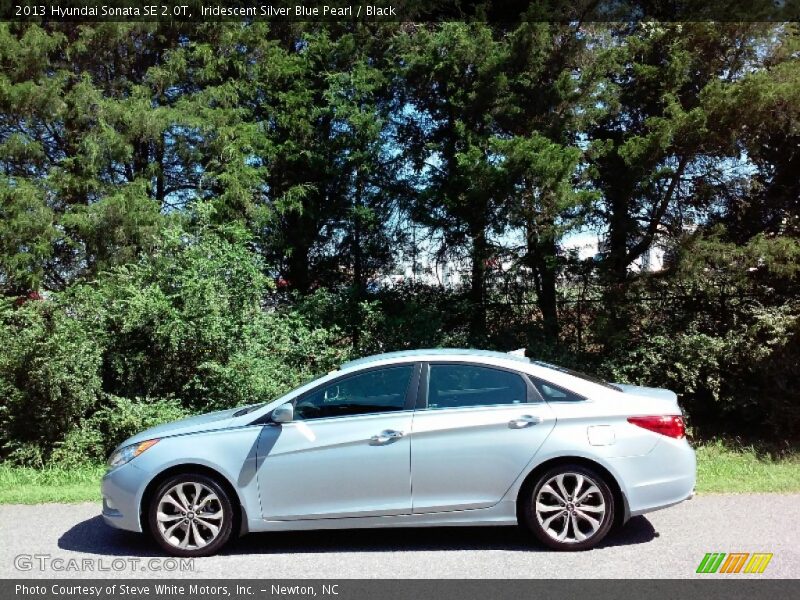 Iridescent Silver Blue Pearl / Black 2013 Hyundai Sonata SE 2.0T