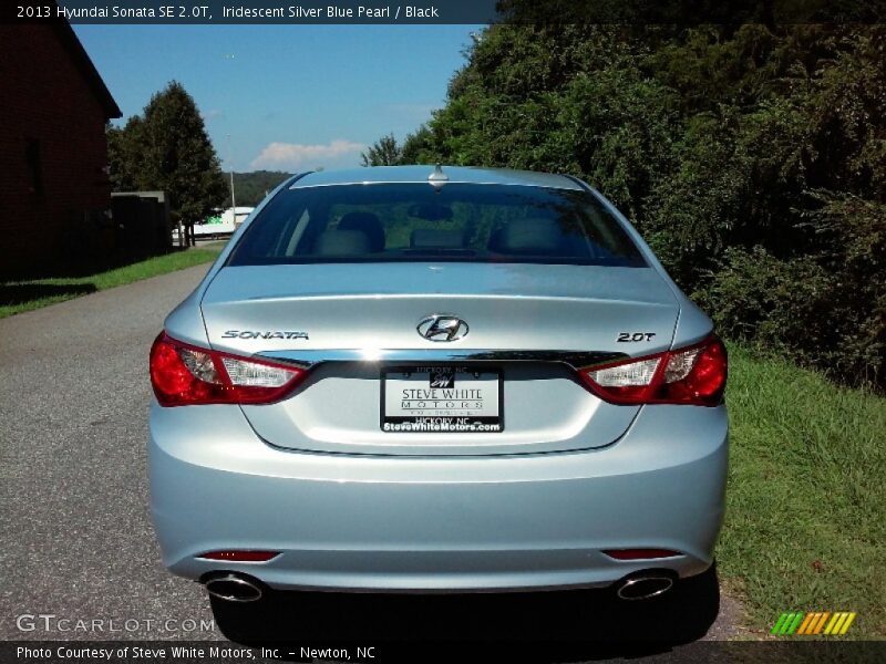Iridescent Silver Blue Pearl / Black 2013 Hyundai Sonata SE 2.0T