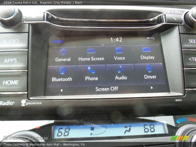 Magnetic Gray Metallic / Black 2016 Toyota RAV4 XLE