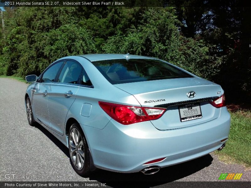 Iridescent Silver Blue Pearl / Black 2013 Hyundai Sonata SE 2.0T