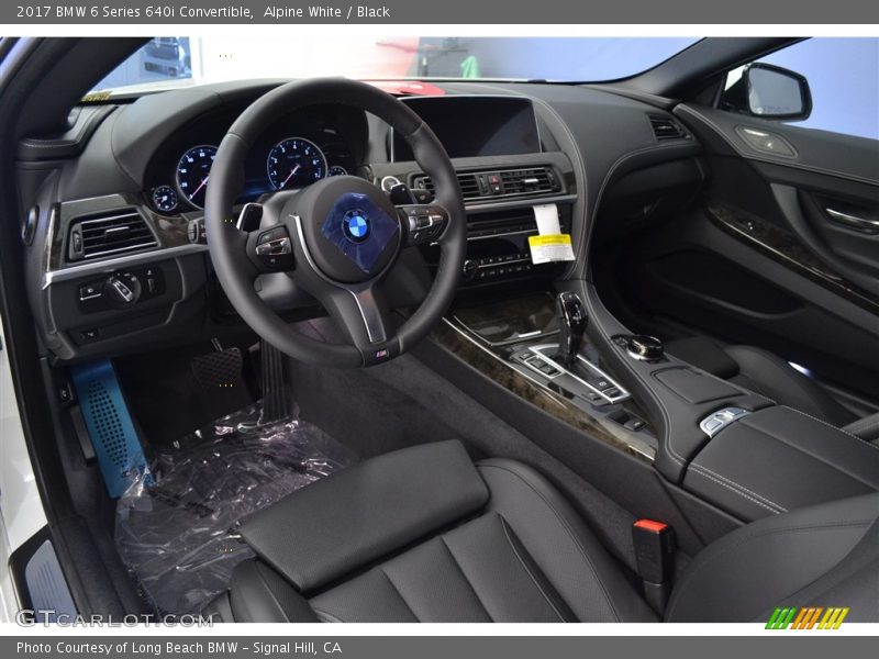 Alpine White / Black 2017 BMW 6 Series 640i Convertible