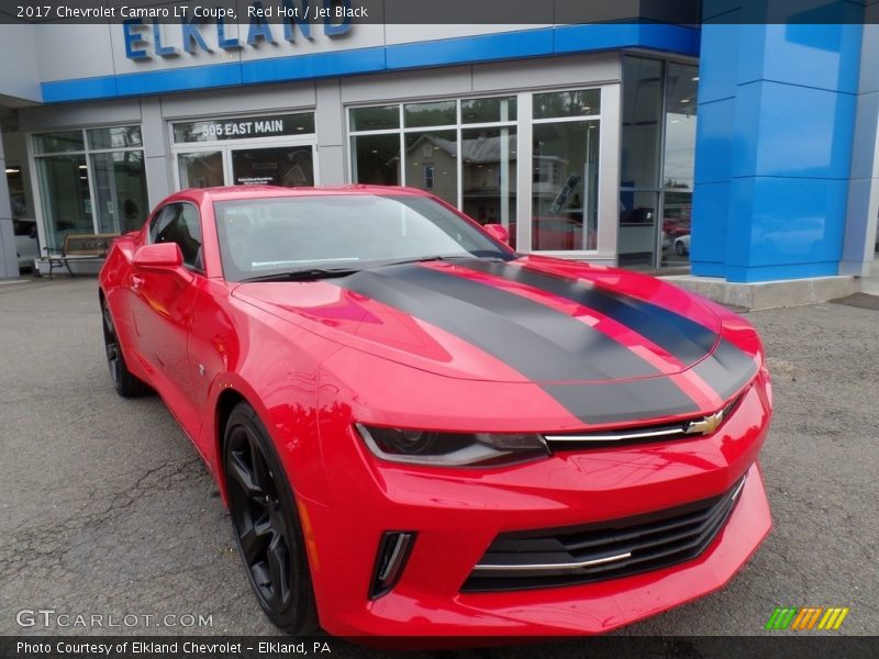 Red Hot / Jet Black 2017 Chevrolet Camaro LT Coupe