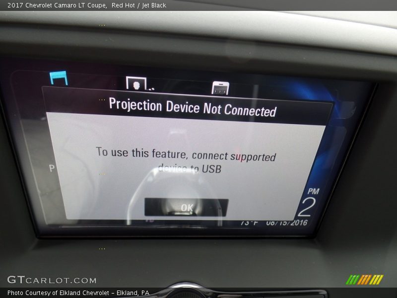 Red Hot / Jet Black 2017 Chevrolet Camaro LT Coupe