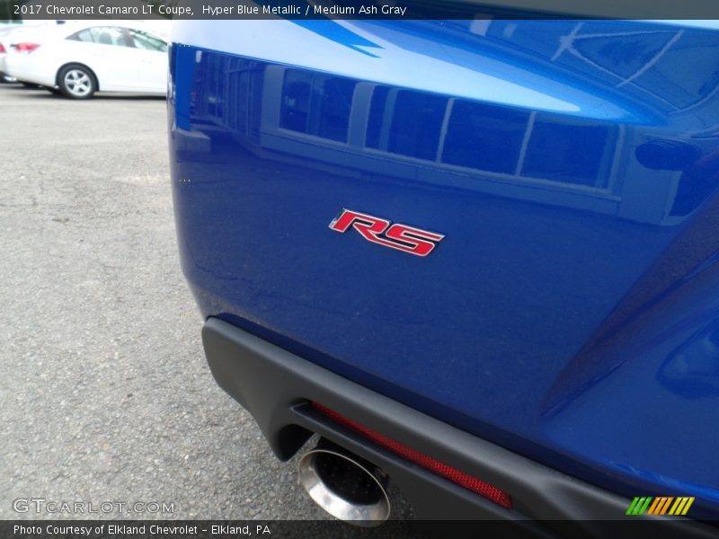 Hyper Blue Metallic / Medium Ash Gray 2017 Chevrolet Camaro LT Coupe