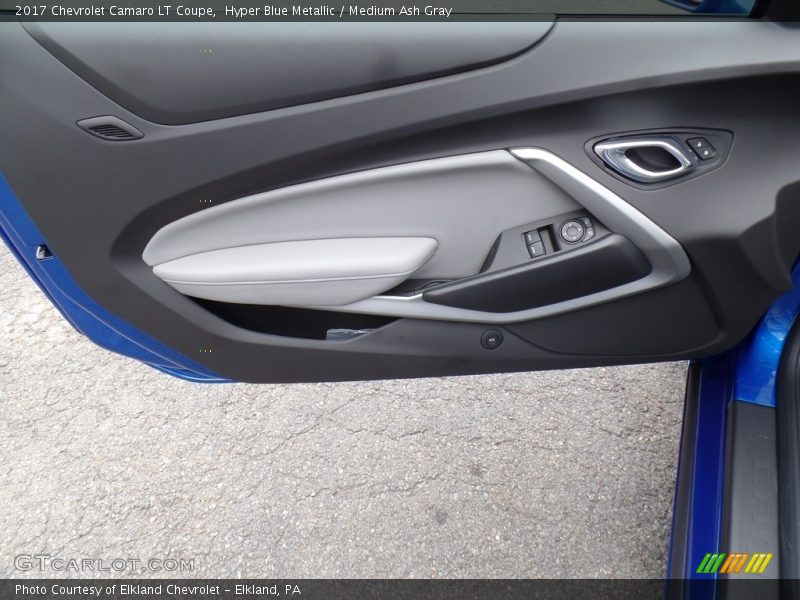 Hyper Blue Metallic / Medium Ash Gray 2017 Chevrolet Camaro LT Coupe