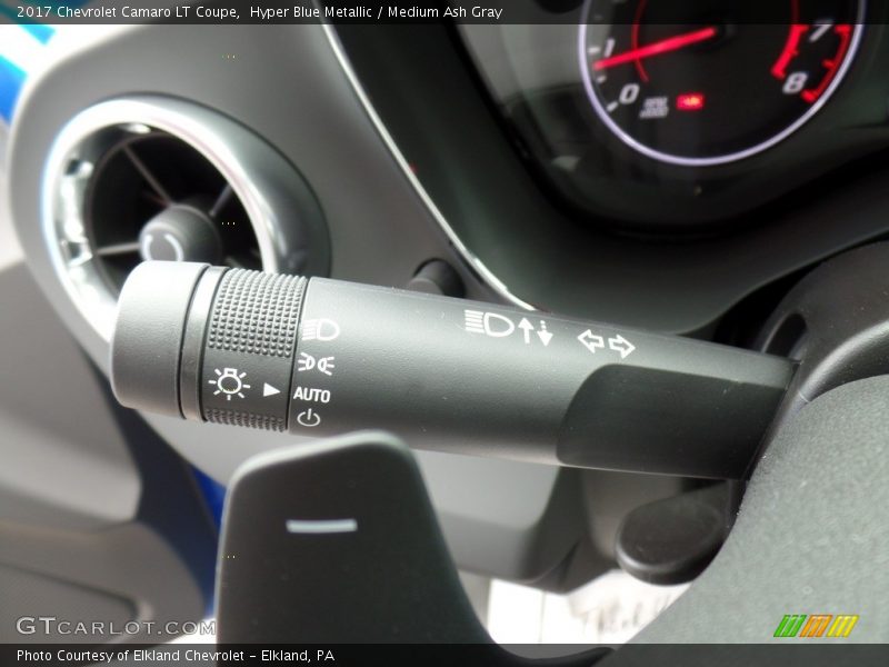 Hyper Blue Metallic / Medium Ash Gray 2017 Chevrolet Camaro LT Coupe
