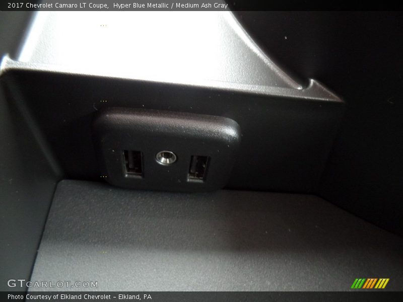 Hyper Blue Metallic / Medium Ash Gray 2017 Chevrolet Camaro LT Coupe