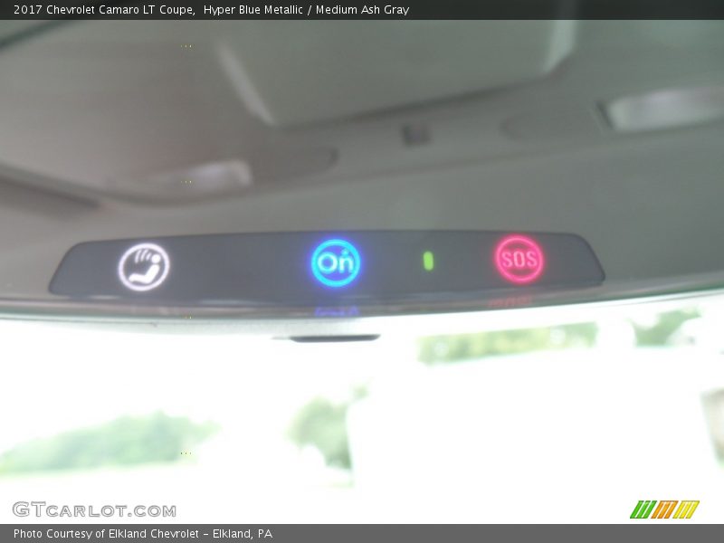 Hyper Blue Metallic / Medium Ash Gray 2017 Chevrolet Camaro LT Coupe