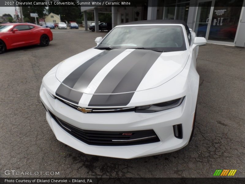 Summit White / Ceramic White 2017 Chevrolet Camaro LT Convertible