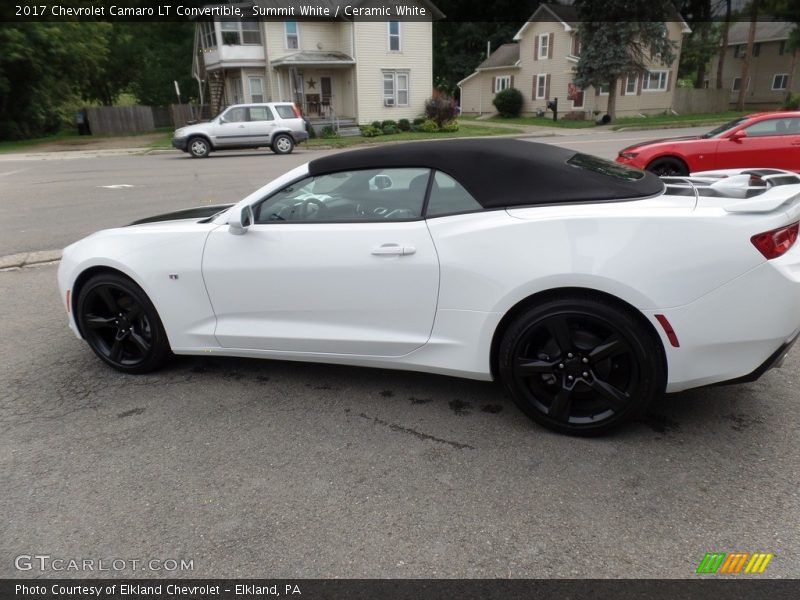 Summit White / Ceramic White 2017 Chevrolet Camaro LT Convertible