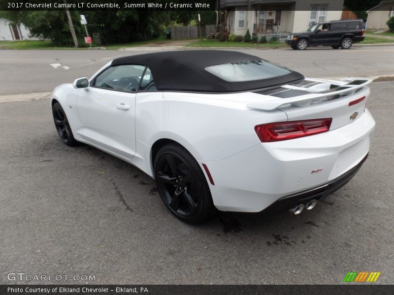 Summit White / Ceramic White 2017 Chevrolet Camaro LT Convertible