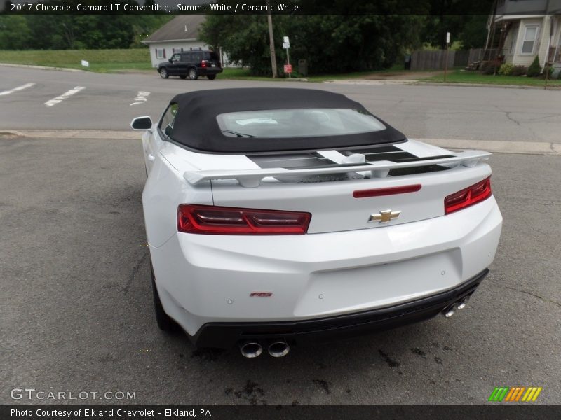 Summit White / Ceramic White 2017 Chevrolet Camaro LT Convertible