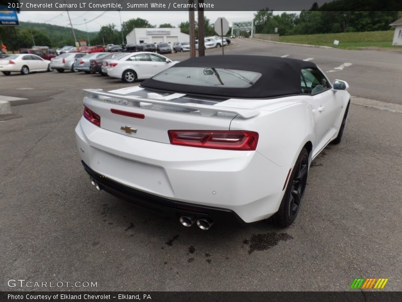 Summit White / Ceramic White 2017 Chevrolet Camaro LT Convertible
