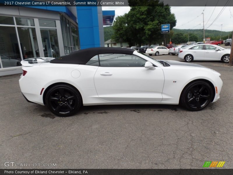 Summit White / Ceramic White 2017 Chevrolet Camaro LT Convertible